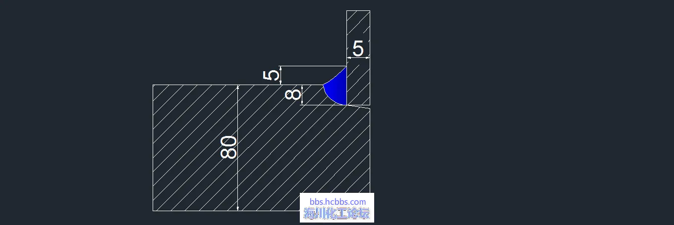部分焊透焊缝