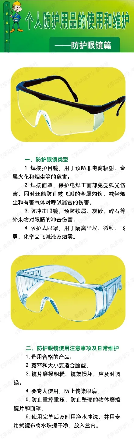 个人防护用品的使用和维护——防护眼镜.webp