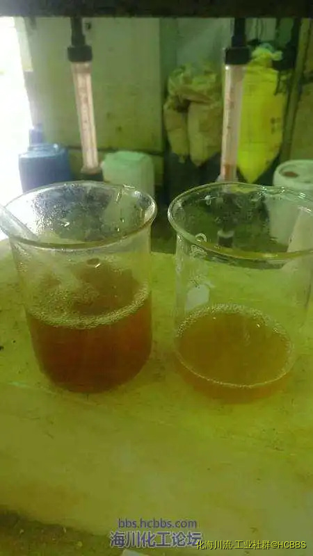 絮凝分层状态