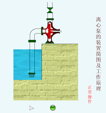 离心泵装置简图和工作原理.gif