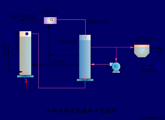 二相生物流化床的工艺流程.gif
