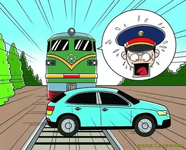 严禁通过无人看守铁路道口时与火车抢道.webp