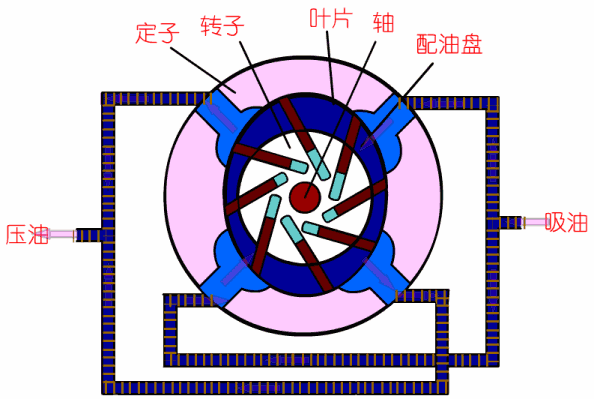叶片泵工作原理.gif